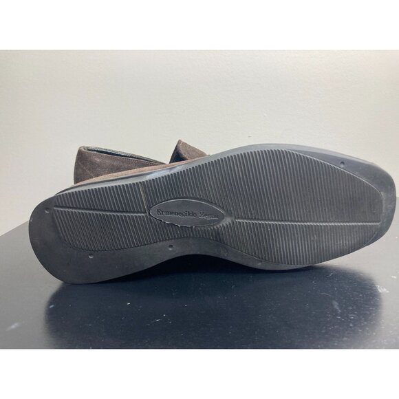 Ermenegildo ZEGNA Brown Leather Loafers 7 1/2 - Picture 4 of 5